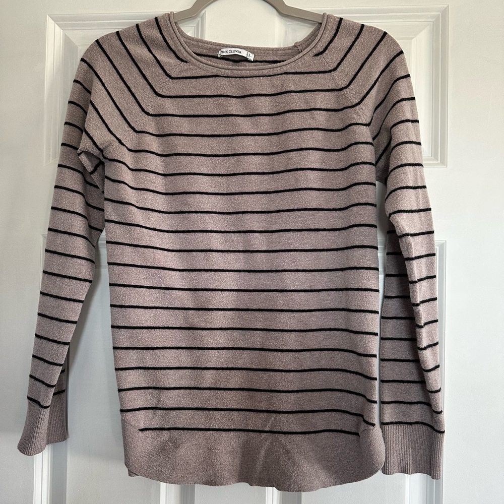 Pink Clover long sleeve sweater